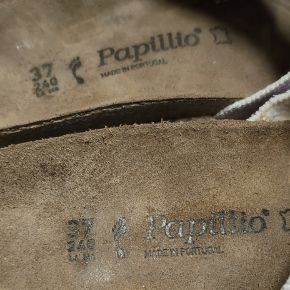Papillio Mauve Slide Sandals with Buckle - Picture 2 of 7